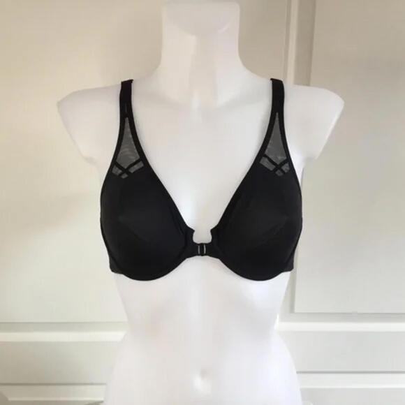 Delimira Front Close Unlined Underwire Bra – Black – Size 36F - Picture 7 of 7